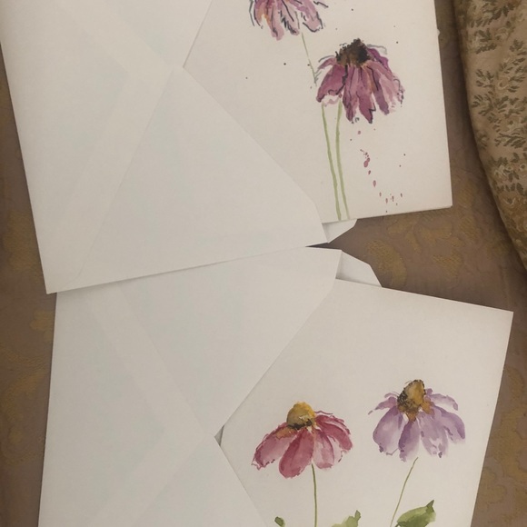 Handpainted water coloured cards - Picture 6 of 7